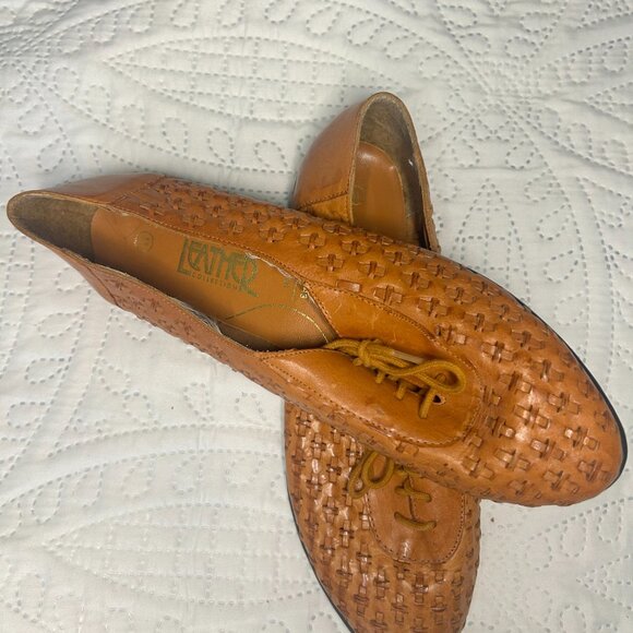 Handmade Brazilian Leather Flats – Size 11 (Fits Like 10) – Never Worn - Picture 1 of 3